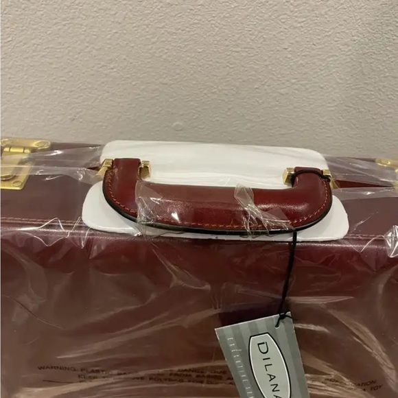 Dilana leather 4” attaché in cognac - Picture 6 of 13